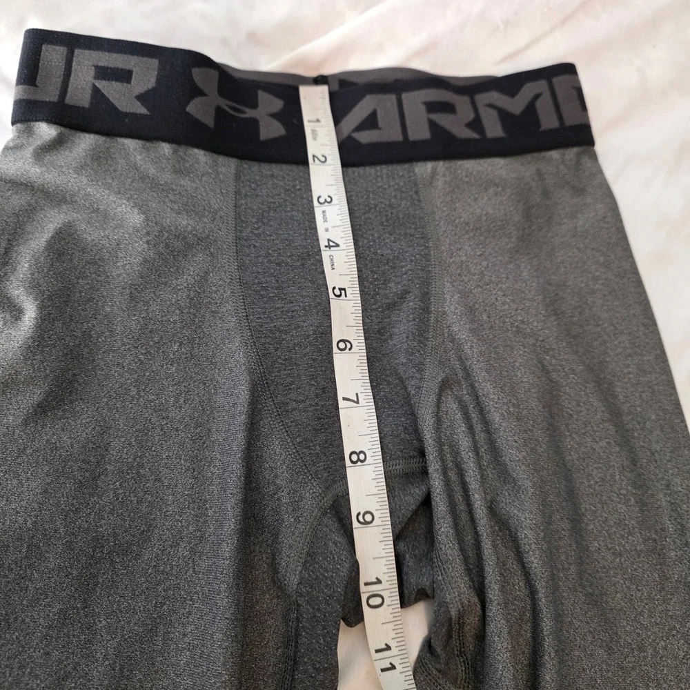 Under Armour Mens Compression Leggings Size Small Gray HeatGear Base Layer Pants